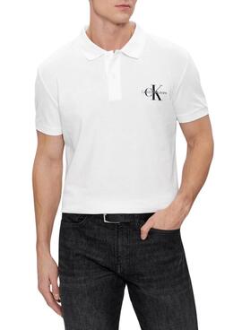 Polo Calvin Klein Jeans Monologue Blanc