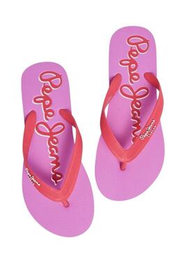 Sandales Pepe jeans Bay Beach Brand Rose pour femme