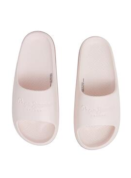 Tongs Pepe Jeans Beach Slide Rose pour Femme