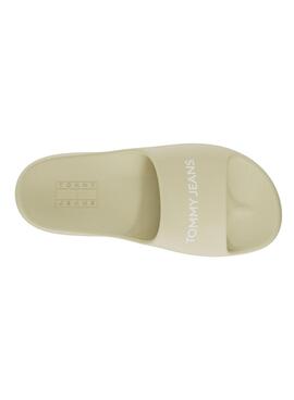 Sandales Tommy Jeans Chunky Flatform jaune pour femme