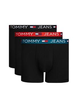 Paquet de 3 caleçons Tommy Jeans Trunk noir pour homme