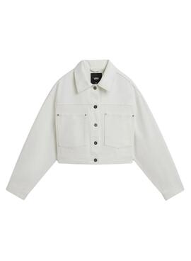 Chasseur en jean Vans Raynes Crop blanc pour femmes