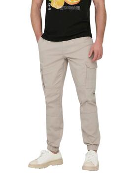 Pantalon Only and Sons Carter Beige pour Homme