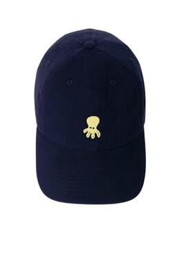 Casquette El Pulpo Washed Logo Marine Pour Homme
