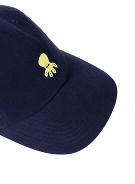 Casquette El Pulpo Washed Logo Marine Pour Homme
