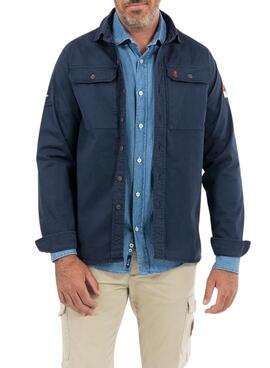 Chemise surchemise El Pulpo à Deux Poches Marine Pour Homme