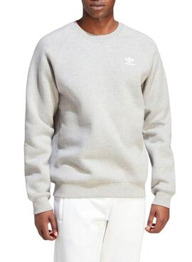 Sweat à capuche Adidas Trefoil Essentials Gris pour homme