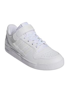 Chaussures Adidas Forum Low Blanches pour Filles et Garçons
