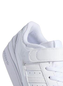 Chaussures Adidas Forum Low Blanches pour Filles et Garçons