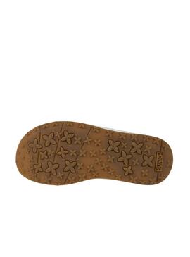 Sandales Munich Banzai jaune pour femme.