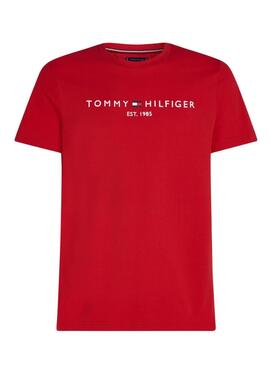 Maillot Tommy Hilfiger Logo Rouge pour Homme