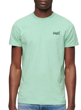 T-shirt Superdry Organic Logo Vert Pour Homme