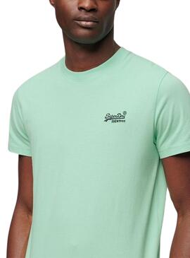 T-shirt Superdry Organic Logo Vert Pour Homme