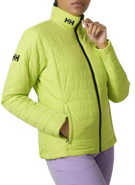 Veste Helly Hansen Crew Insulator verte pour femme