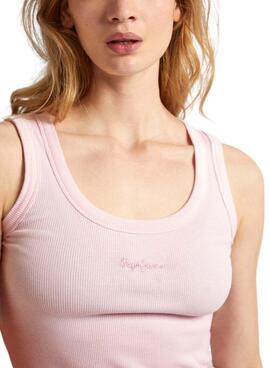 T-shirt Pepe Jeans Lane Rose pour Femme