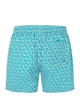 Maillot Pepe Jeans Print Turquoise pour Homme