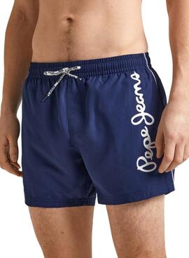 Maillot Pepe Jeans Logo Marin Pour Homme