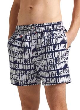 Maillot de bain Pepe Jeans AO Logo Marine pour Homme