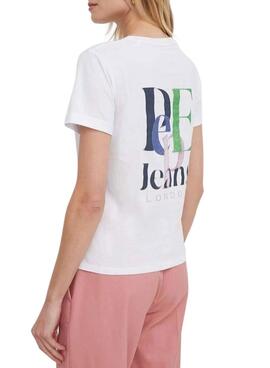 T-shirt Pepe Jeans Jazzy Blanc Pour Femme