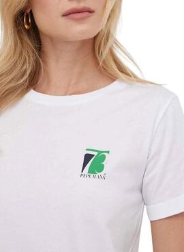 T-shirt Pepe Jeans Jazzy Blanc Pour Femme