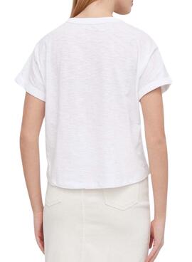 Camiseta Pepe Jeans Lax Blanco Pour Femme