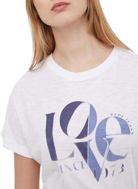 Camiseta Pepe Jeans Lax Blanco Pour Femme