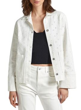Chaqueta Pepe Jeans Anny Blanche pour femme