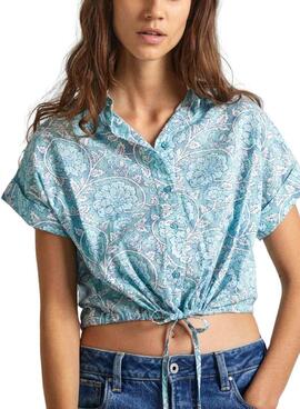 Chemise Pepe Jeans Mer Bleue Pour Femme