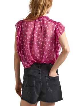 Blouse Pepe Jeans Marley Rose Pour Femme