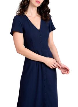 Robe Naf Naf boutons marin pour femme