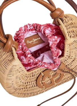 Sac à main Pepe Jeans Janea Soleil en osier pour femme