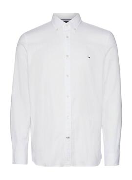 Chemise Tommy Hilfiger Flex Dobby Blanc Pour Homme