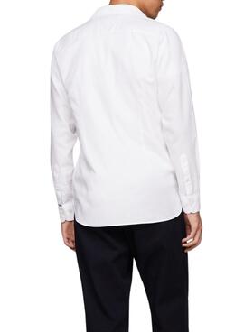 Chemise Tommy Hilfiger Flex Dobby Blanc Pour Homme