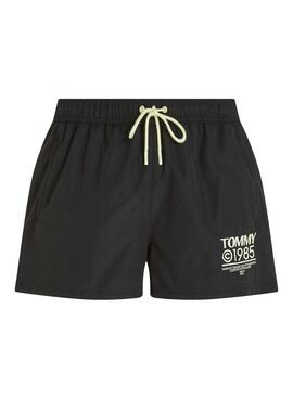 Maillot de bain Tommy Jeans Slim Drawstring bleu pour homme