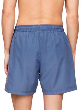 Maillot de bain Tommy Jeans Slim Drawstring Bleu Pour Homme