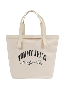 Sac Tommy Jeans Hot Summer Tote Beige pour femme