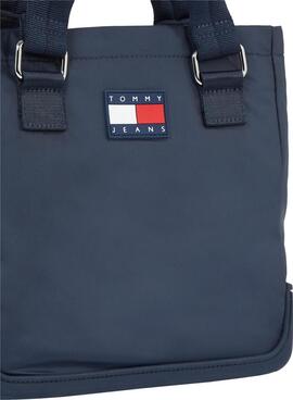 Sac Tommy Jeans Uncovered Mini Tote Marine pour Femme