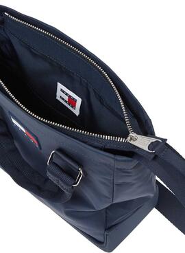 Sac Tommy Jeans Uncovered Mini Tote Marine pour Femme