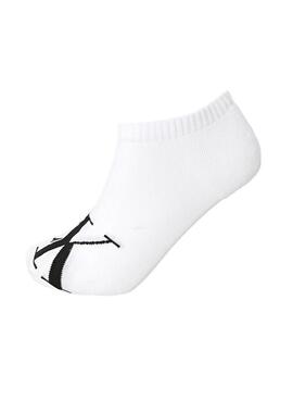 Chaussettes Calvin Klein Sneaker blanc et noir pour homme