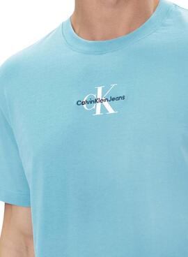 Maillot Calvin Klein Jeans Monologue Bleu pour Homme