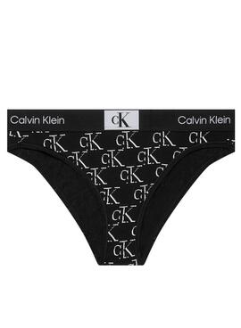 Culottes Calvin Klein Litho Noir Pour Femme