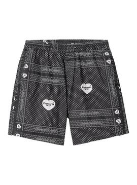 Bandeau noir Carhartt Heart Bermuda pour homme