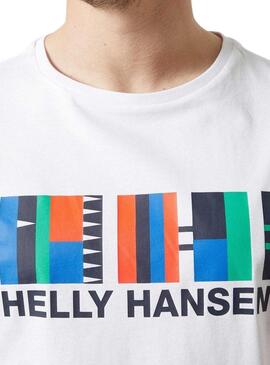 T-shirt Helly Hansen Shoreline Blanc Pour Homme