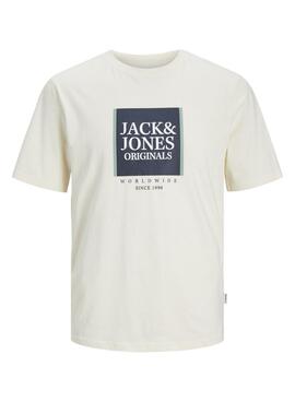 T-shirt Jack and Jones Lafayette Jaune Pour Homme