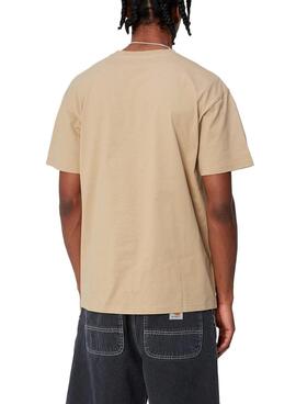 Camiseta Carhartt Chase Beige pour homme
