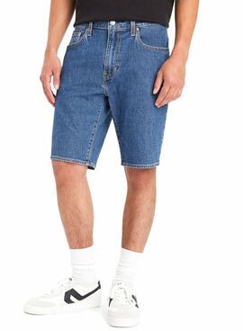 Bermudas Levis 405 Standard Denim Azul Para Hombre = Bermuda Levis 405 standard en denim bleu pour homme