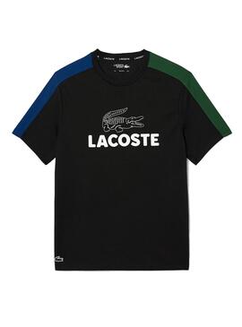 T-shirt Lacoste Tennis Colorblock Bleu marine pour homme