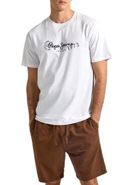 T-shirt Pepe Jeans Camille Blanc Pour Homme