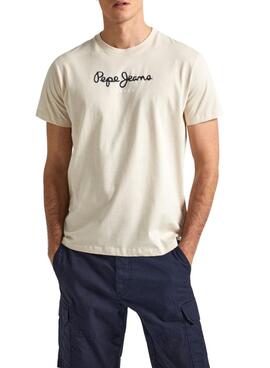 Maillot Pepe Jeans Eggo Beige pour Homme