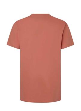 T-shirt Pepe Jeans Eggo Orange pour Homme